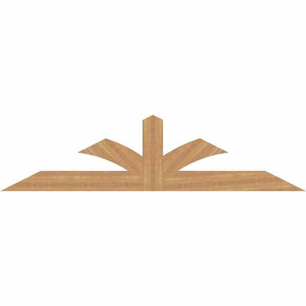 Ekena Millwork Richland Smooth Timber Gable Bracket, Western Red Cedar, 84"W x 21"H x 3 1/2"D x 5 1/2"F, 6/12 Pitch GBW084X21X0406RIC00SWR - main